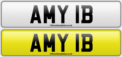 AMY Number Plate