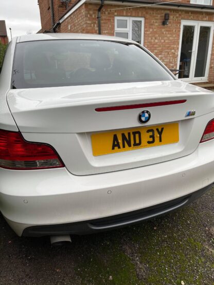 Andy Registration Plate